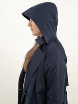 Immaculate Vegan - Protected Species Waterproof Trench Coat | Midnight Navy