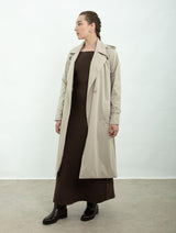 Immaculate Vegan - Protected Species Waterproof Trench Coat | Portland Stone
