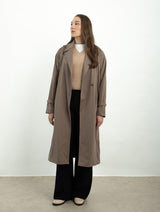 Immaculate Vegan - Protected Species Waterproof Trench Coat | Warm Taupe
