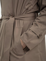 Immaculate Vegan - Protected Species Waterproof Trench Coat | Warm Taupe
