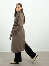 Immaculate Vegan - Protected Species Waterproof Trench Coat | Warm Taupe