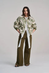 Immaculate Vegan - KOMODO Vivi Women's Organic Cotton Bomber | Green Wave