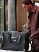 Immaculate Vegan - VEGAN Happy Vegan Leather Tailored Luxe Recycled PU Briefcase | Black Black / One Size