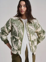 Immaculate Vegan - KOMODO Vivi Women's Organic Cotton Bomber | Green Wave