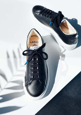 Immaculate Vegan - Lazuli My Tennis Wastea Vegan Tea Leather | Black