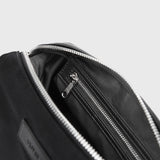 Immaculate Vegan - Oliver Co. London Vegan Recycled Leather & Nylon Toiletry Bag | Black