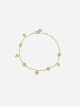 Immaculate Vegan - BLOOMTINE "Where there is love, there is magic" 14K Gold Vermeil Heart Bracelet | Gold