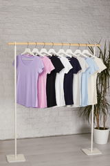 Immaculate Vegan - Lavender Hill Clothing Scoop Neck Cotton TENCEL™ Modal Blend T-shirt | Multiple Colours