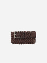 Immaculate Vegan - Watson & Wolfe Woven Vegan Cork Leather Belt | Brown
