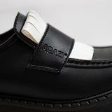 Immaculate Vegan - AGAZI 3 in 1 Apple loafers DIANE - black