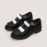 Immaculate Vegan - AGAZI 3 in 1 Apple loafers DIANE - black