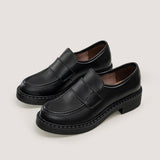 Immaculate Vegan - AGAZI 3 in 1 Apple loafers DIANE - black