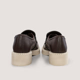 Immaculate Vegan - AGAZI 3 in 1 Apple loafers DIANE – chocolate, light sole