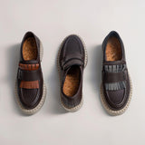 Immaculate Vegan - AGAZI 3 in 1 Apple loafers DIANE – chocolate, light sole