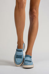 Immaculate Vegan - AGAZI 3 in 1 Apple loafers DIANE – sky blue