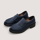 Immaculate Vegan - AGAZI 3 in 1 Corn loafers DIANE – navy blue