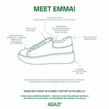 Immaculate Vegan - AGAZI Apple & corn sneakers EMMA - caramel