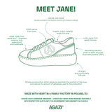 Immaculate Vegan - AGAZI Apple sneakers JANE - cappucino