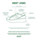 Immaculate Vegan - AGAZI Apple sneakers - JANE - sky blue
