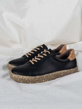 Immaculate Vegan - AGAZI Dori Women's Vegan Sneakers | Black & Cork