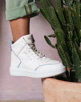 Immaculate Vegan - AGAZI EMI sneakers – white&blue