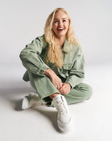 Immaculate Vegan - AGAZI EMI sneakers – white&blue