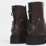 Immaculate Vegan - AGAZI KAMA apple skin boots: chocolate