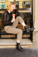 Immaculate Vegan - AGAZI Kama Vegan Leather Boots | Black