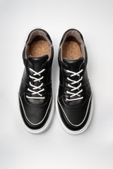 Immaculate Vegan - AGAZI Sneakersy EMI low black & white