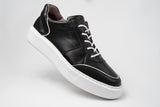 Immaculate Vegan - AGAZI Sneakersy EMI low black & white