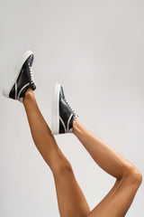 Immaculate Vegan - AGAZI Wine sneakers BLANKA - black