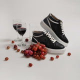 Immaculate Vegan - AGAZI Wine sneakers BLANKA - black