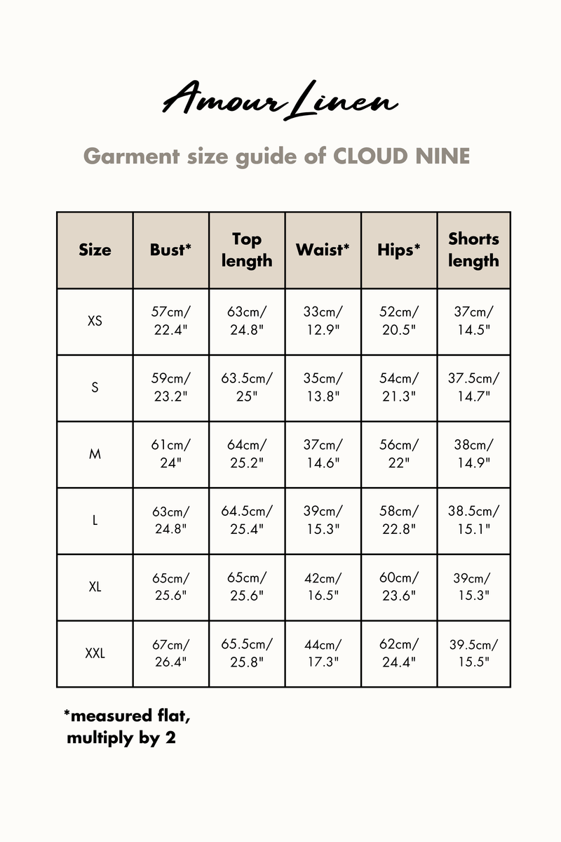 AmourLinen Cloud Nine Short Sleeve Pyjama Set | Multiple Colours