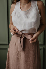 Immaculate Vegan - AmourLinen Iris Linen Wrap Skirt | Multiple Colours