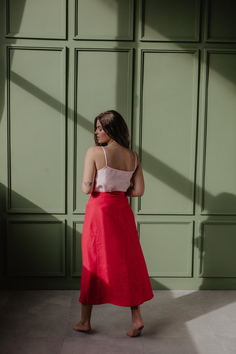 AmourLinen Iris Linen Wrap Skirt | Multiple Colours