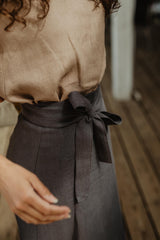 Immaculate Vegan - AmourLinen Iris Linen Wrap Skirt | Multiple Colours