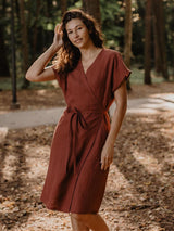 Immaculate Vegan - AmourLinen Rome Linen Wrap Dress | Multiple Colours