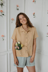 Immaculate Vegan - AmourLinen Scarlett Linen Summer Shirt | Multiple Colours