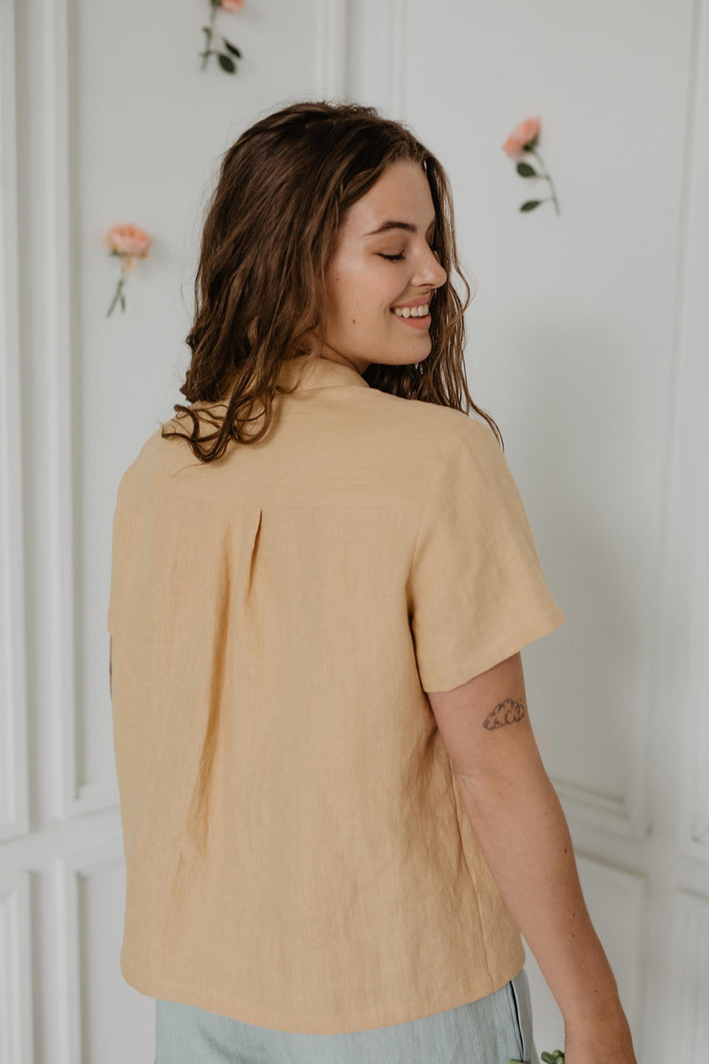 AmourLinen Scarlett Linen Summer Shirt | Multiple Colours