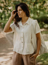 Immaculate Vegan - AmourLinen Scarlett Linen Summer Shirt | Multiple Colours