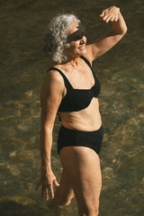 Immaculate Vegan - AQVA Swimwear Turqueta Recycled Polyamide Bikini Top | Black