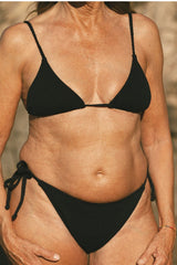 Immaculate Vegan - AQVA Swimwear Tortuga Recycled Polyamide Bikini Top | Black