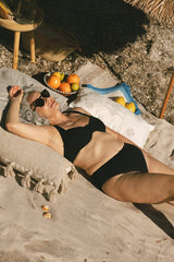 Immaculate Vegan - AQVA Swimwear Turqueta Recycled Polyamide Bikini Top | Black