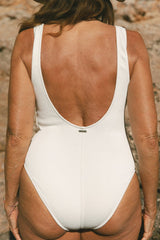 Immaculate Vegan - AQVA Swimwear Balmins Recycled Polyamide One-piece Swimsuit | Nude