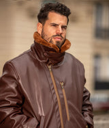 Immaculate Vegan - ASHOKA Paris Blouson Aviateur Roland homme marron