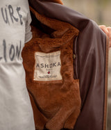 Immaculate Vegan - ASHOKA Paris Blouson Aviateur Roland homme marron