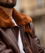 Immaculate Vegan - ASHOKA Paris Blouson Aviateur Roland homme marron