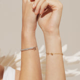 Immaculate Vegan - BLOOMTINE Mini Halo Wings™ Diamond 14K Gold Vermeil Angel Bracelet | Gold