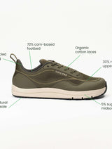 Immaculate Vegan - Bahé Revive Endurance Grounding Barefoot Shoe (Men's) - Forest