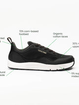 Immaculate Vegan - Bahé Revive Endurance Grounding Barefoot Shoe (Men's) - Midnight
